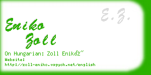 eniko zoll business card